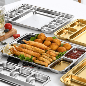 Multicompartment 304 Stainless Steel Tray