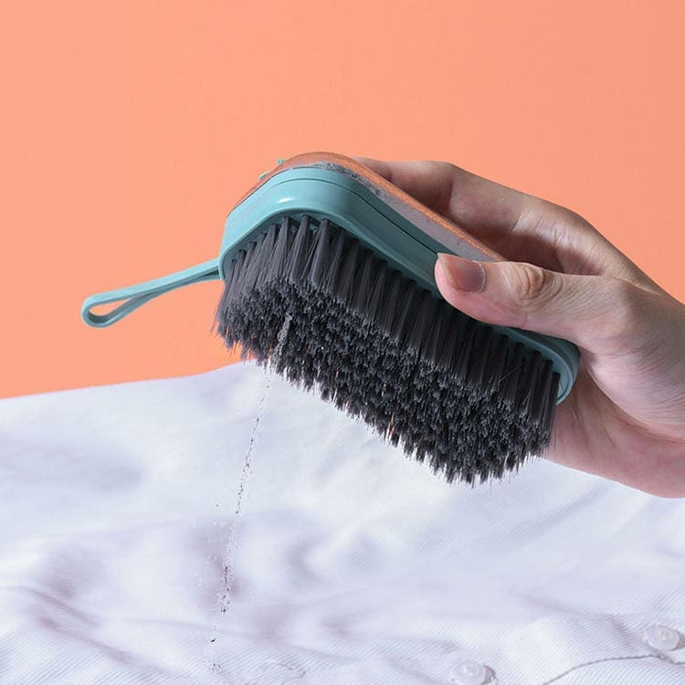 Hot Selling 4-in-1 Kitchen Pan Scrubber Set Long Handle Cleaning Brush Dishwashing Liquid Dispenser for Baby Use Made Plastic - Image 5