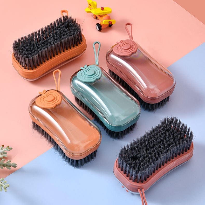Hot Selling 4-in-1 Kitchen Pan Scrubber Set Long Handle Cleaning Brush Dishwashing Liquid Dispenser for Baby Use Made Plastic - Image 8