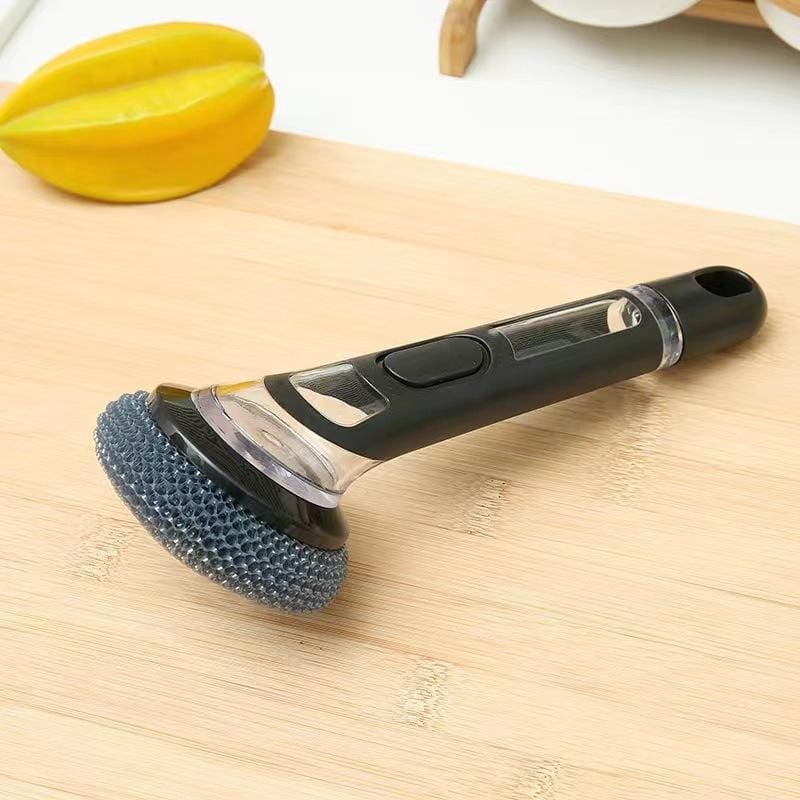 3 in 1 Long Handle self Dispensing Soap Scrub and Scrub for any Tough Cleaning - Image 3