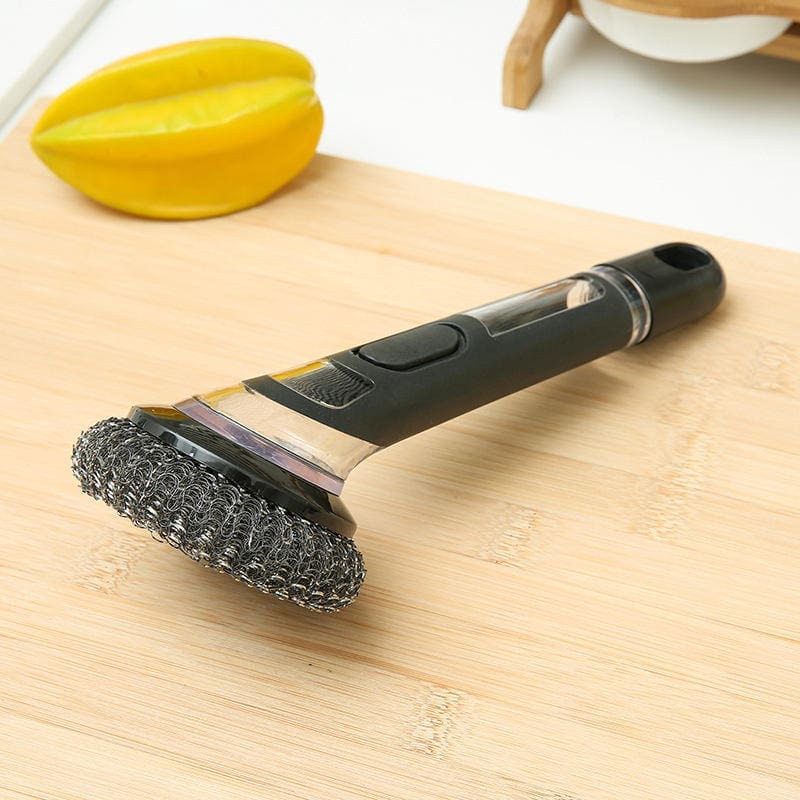 3 in 1 Long Handle self Dispensing Soap Scrub and Scrub for any Tough Cleaning - Image 4